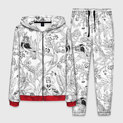 Костюм мужской Птицы Сирин, цвет: 3D-красный