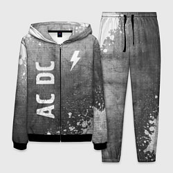 Костюм мужской AC DC - grey gradient вертикально, цвет: 3D-черный