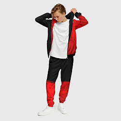 Костюм мужской FAW - red gradient по-вертикали, цвет: 3D-черный — фото 2