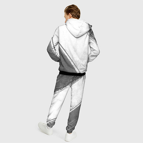 Мужской костюм Half-Life - white gradient вертикально / 3D-Черный – фото 4