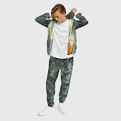 Костюм мужской Две горящие свечи в темноте, цвет: 3D-белый — фото 2