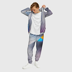 Костюм мужской Color grey with stripes, цвет: 3D-меланж — фото 2