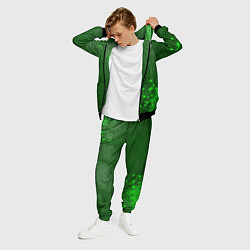 Костюм мужской Chelsea - green gradient вертикально, цвет: 3D-черный — фото 2