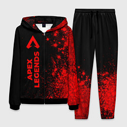Костюм мужской Apex Legends - red gradient по-вертикали, цвет: 3D-черный
