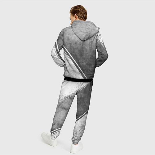 Мужской костюм Demon Slayer - grey gradient вертикально / 3D-Черный – фото 4