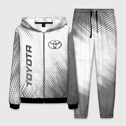 Мужской костюм Toyota - white gradient вертикально