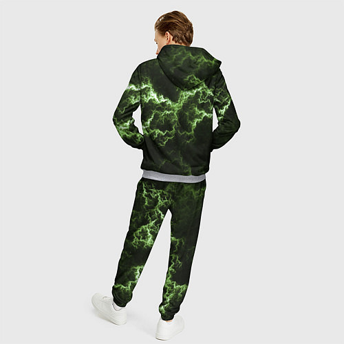 Мужской костюм Lightning green glow / 3D-Меланж – фото 4