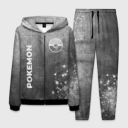 Мужской костюм Pokemon - grey gradient вертикально