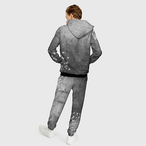 Мужской костюм Pokemon - grey gradient вертикально / 3D-Черный – фото 4