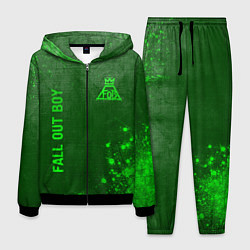 Мужской костюм Fall Out Boy - green gradient вертикально