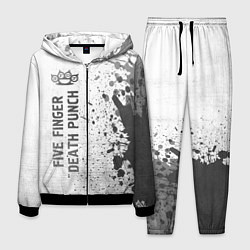Мужской костюм Five Finger Death Punch - white gradient по-вертик