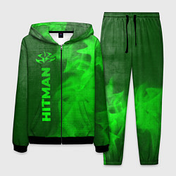 Мужской костюм Hitman - green gradient по-вертикали