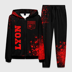 Мужской костюм Lyon - red gradient вертикально