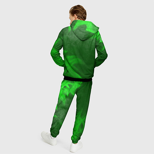 Мужской костюм The Last Of Us - green gradient вертикально / 3D-Черный – фото 4