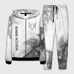 Мужской костюм Watch Dogs - white gradient вертикально