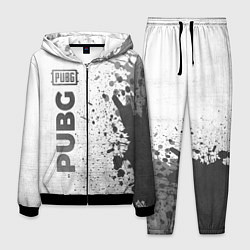 Мужской костюм PUBG - white gradient по-вертикали