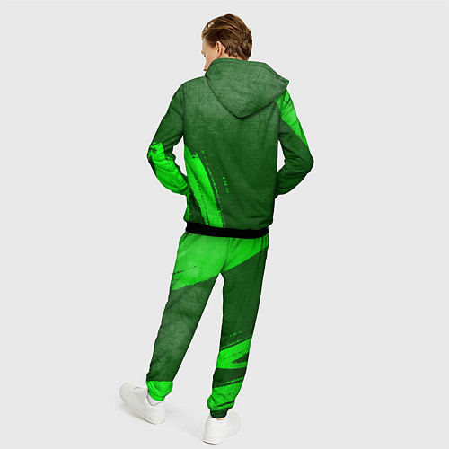 Мужской костюм Dark Souls - green gradient вертикально / 3D-Черный – фото 4