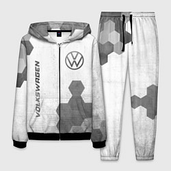 Мужской костюм Volkswagen - white gradient вертикально