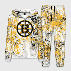 Костюм мужской Boston Bruins NHL white, цвет: 3D-белый