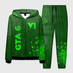 Мужской костюм GTA 6 - green gradient вертикально