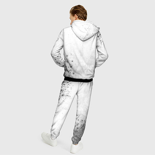 Мужской костюм Rust - white gradient вертикально / 3D-Черный – фото 4