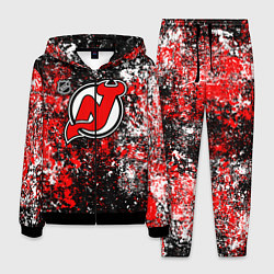 Костюм мужской New Jersey Devils NHL black, цвет: 3D-черный