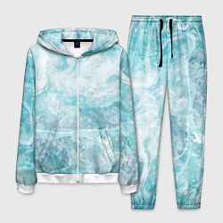 Мужской костюм Абстракция - light blue sea foam