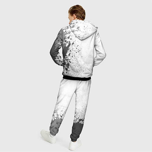 Мужской костюм Doom - white gradient по-вертикали / 3D-Черный – фото 4