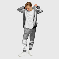 Костюм мужской Maneskin - grey gradient по-вертикали, цвет: 3D-черный — фото 2