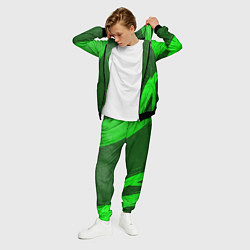 Костюм мужской Twenty One Pilots - green gradient вертикально, цвет: 3D-черный — фото 2