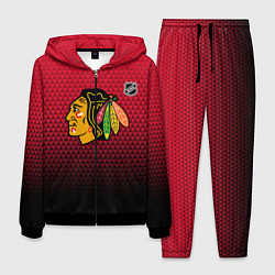 Мужской костюм Чикаго Блэкхокс - геометрический градиент