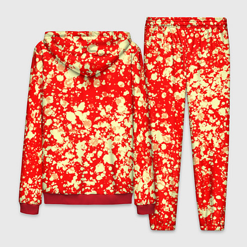 Мужской костюм Пятнистый красно-жёлтый / 3D-Красный – фото 2