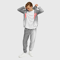 Костюм мужской Детройт Ред Уингз - геометрический градиент, цвет: 3D-белый — фото 2