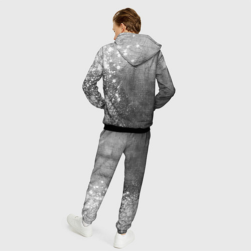 Мужской костюм Poppy Playtime - grey gradient по-вертикали / 3D-Черный – фото 4