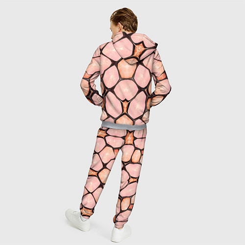 Мужской костюм Розовые пятна жирафа / 3D-Меланж – фото 4