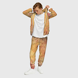 Костюм мужской Абстракция - red and yellow spots, цвет: 3D-белый — фото 2