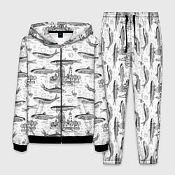 Мужской костюм Корюшка и рыбалка в Питере паттерн