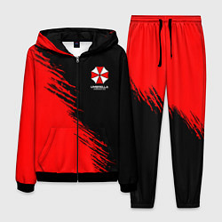 Мужской костюм Umbrella Corp - red and black