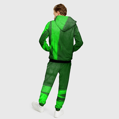 Мужской костюм FNAF - green gradient по-вертикали / 3D-Черный – фото 4