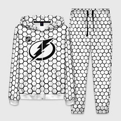 Мужской костюм Тампа Бэй Лайтнинг - белые соты