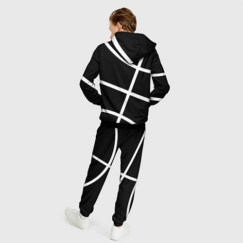 Мужской костюм Даллас Маверикс - текстура черного мяча / 3D-Черный – фото 4