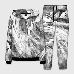 Мужской костюм Абстракция - grey and white swirls