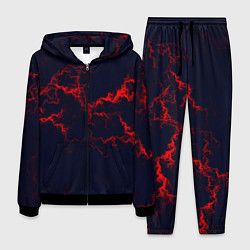 Мужской костюм Lightning red glow