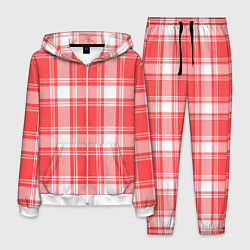 Мужской костюм Checked red white