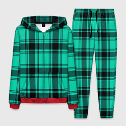 Мужской костюм Checkered turquoise