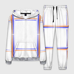 Костюм мужской Neon white orange light blue, цвет: 3D-меланж