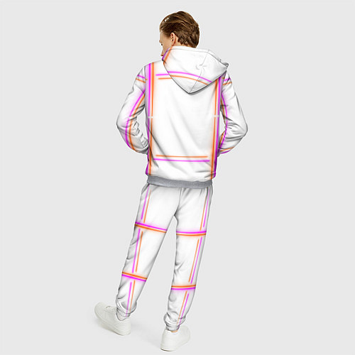 Мужской костюм Neon white orange pink / 3D-Меланж – фото 4