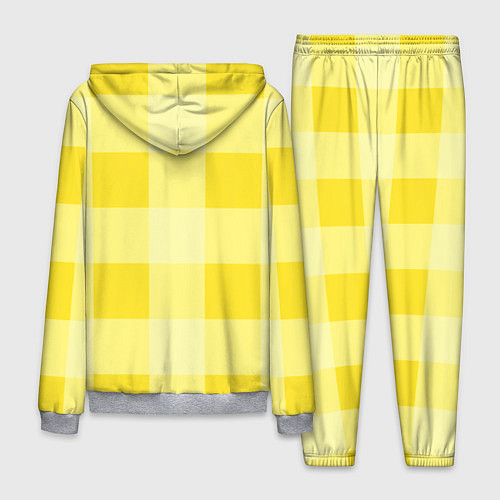 Мужской костюм Солнечный желтый тартан / 3D-Меланж – фото 2