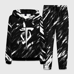 Костюм мужской Doom штрихи красок, цвет: 3D-черный