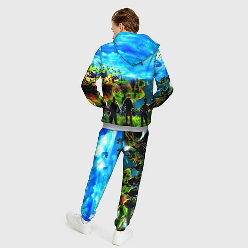 Мужской костюм Fortnite x doom logo / 3D-Меланж – фото 4